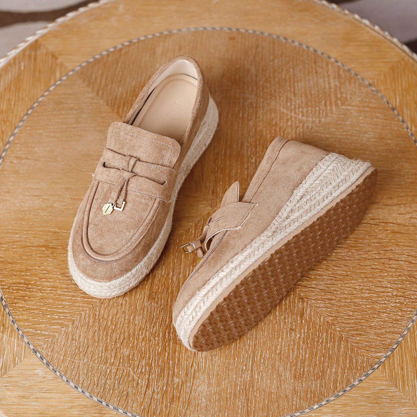 Women's Height Increasing Insole Tassel Spring Thick-soled Round Toe Fashion Women's Casual Shoes