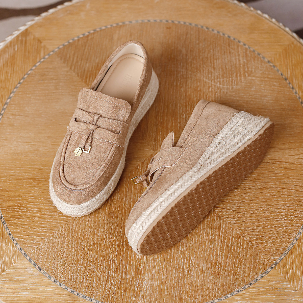 Women's Increasing Insole Tassel Spring Thick-soled Round Women's Casual Shoes