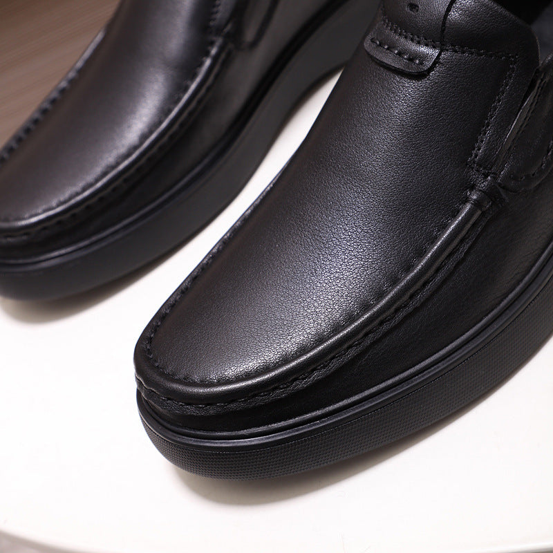 Men's Old Business First Layer Cowhide Breathable Beef Tendon Leather Shoes