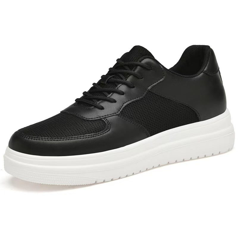 Men's Increasing Thick Bottom White Platform Spring Low Casual Shoes