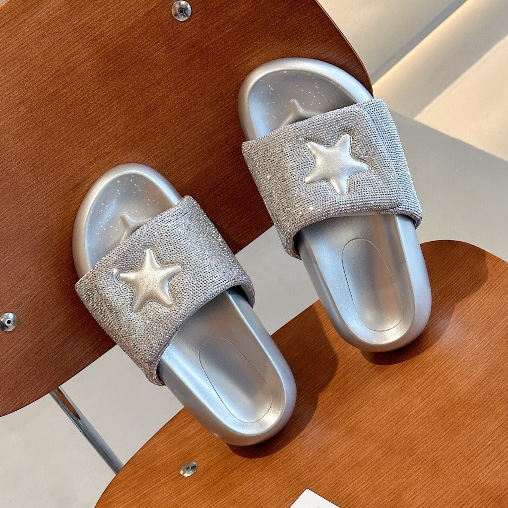 Women's Style Fashion Platform Height Increasing Happy Sandals