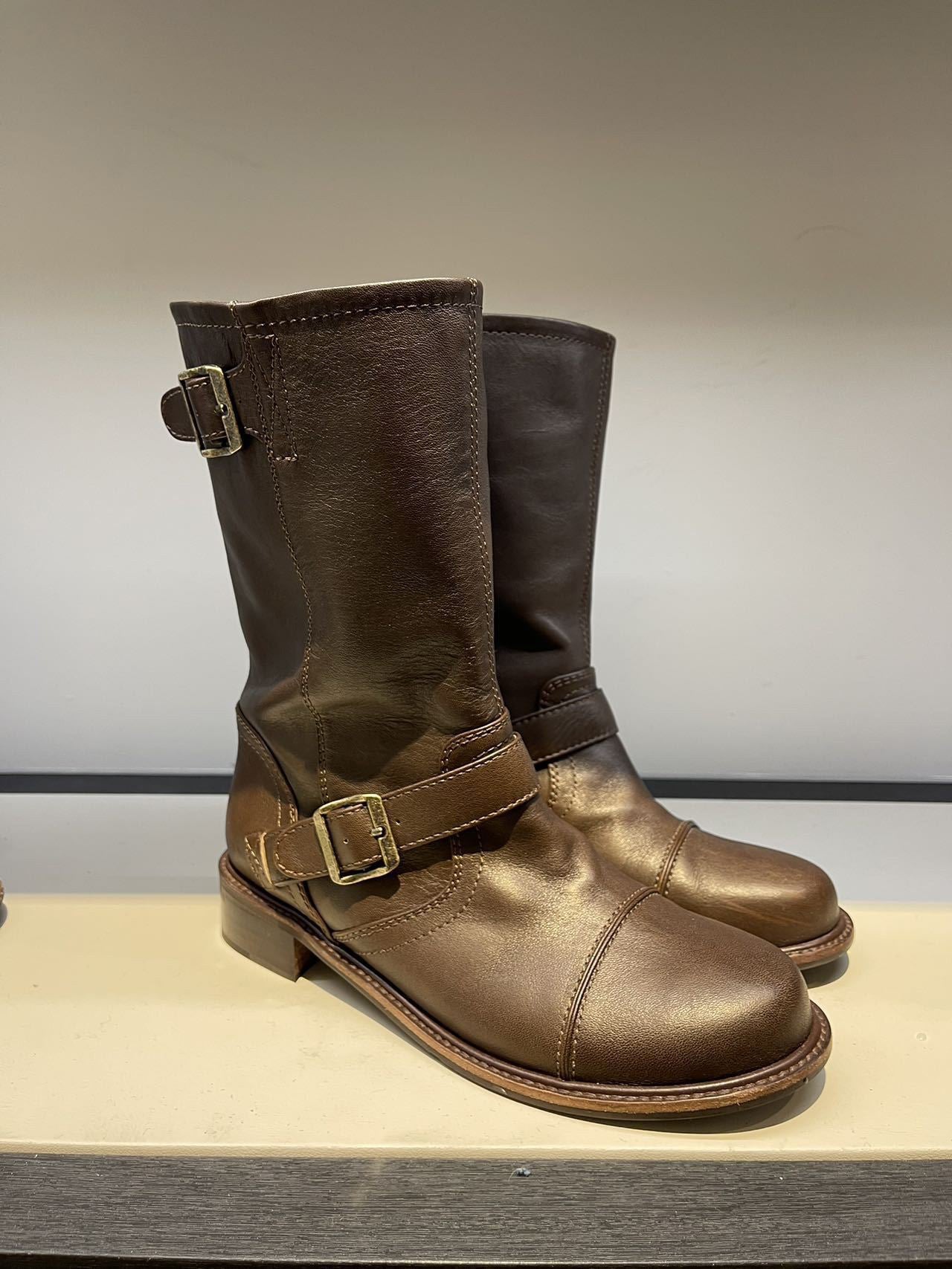 Women's Martin For Buckle Mid Low Ankle Boots