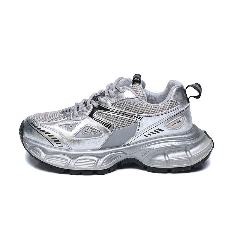 Women's Dad Fashionable Spring Korean Style Thick Sneakers
