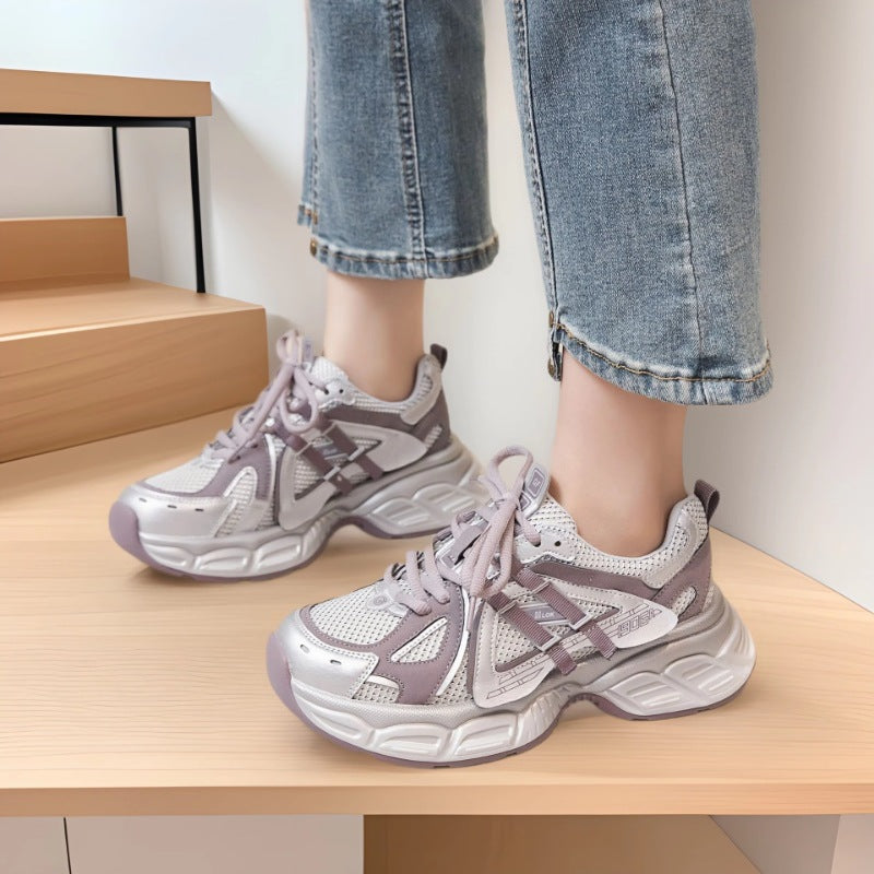 Women's Spring Korean Style Small Lightweight Raise Sneakers