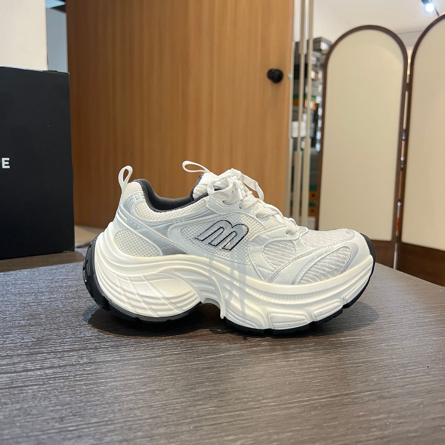 Women's & Men's Lightweight Paris Dad Platform Height Increasing Sneakers