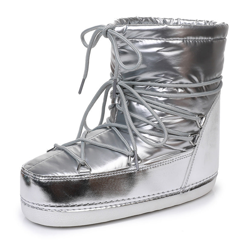 Support Waterproof Space Short Tube Thickened Snow Boots