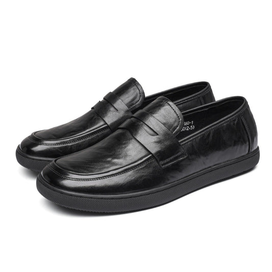 Men's Pattern Top Layer Cattlehide Fashion Business Formal Men's Shoes