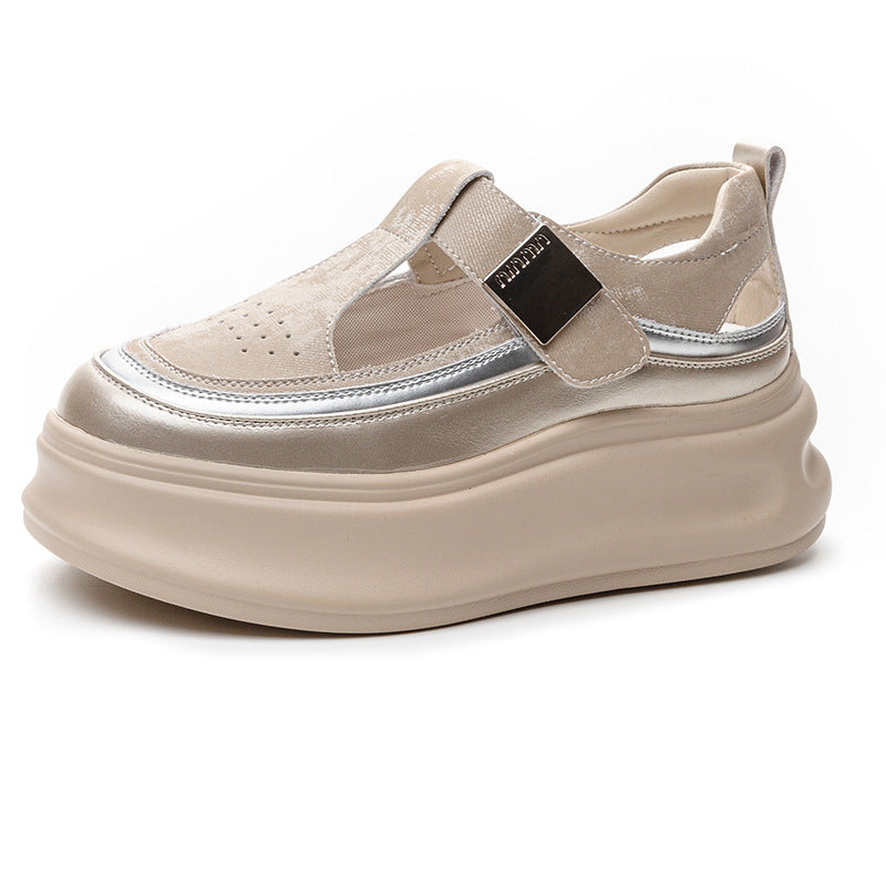 Women's Height Increasing Insole Dad Summer Versatile Korean Style Women's Casual Shoes