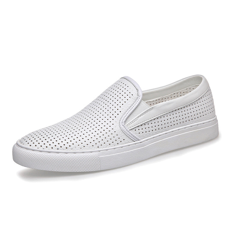 Men's Hollow Soft Cowhide Easy Wear Sports Sneakers
