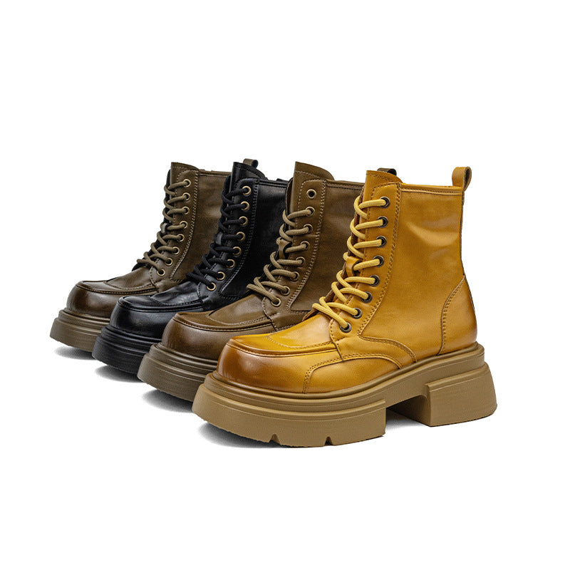 Women's Martin British Brushed Ankle Retro Worker Boots