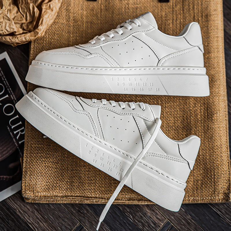 Men's Color Platform White Board British Retro Sneakers