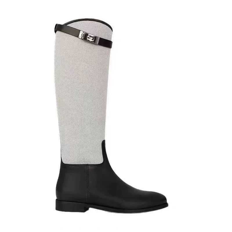 Women's Family Genuine Chelsea Knight Lock Below Women's Leather Boots