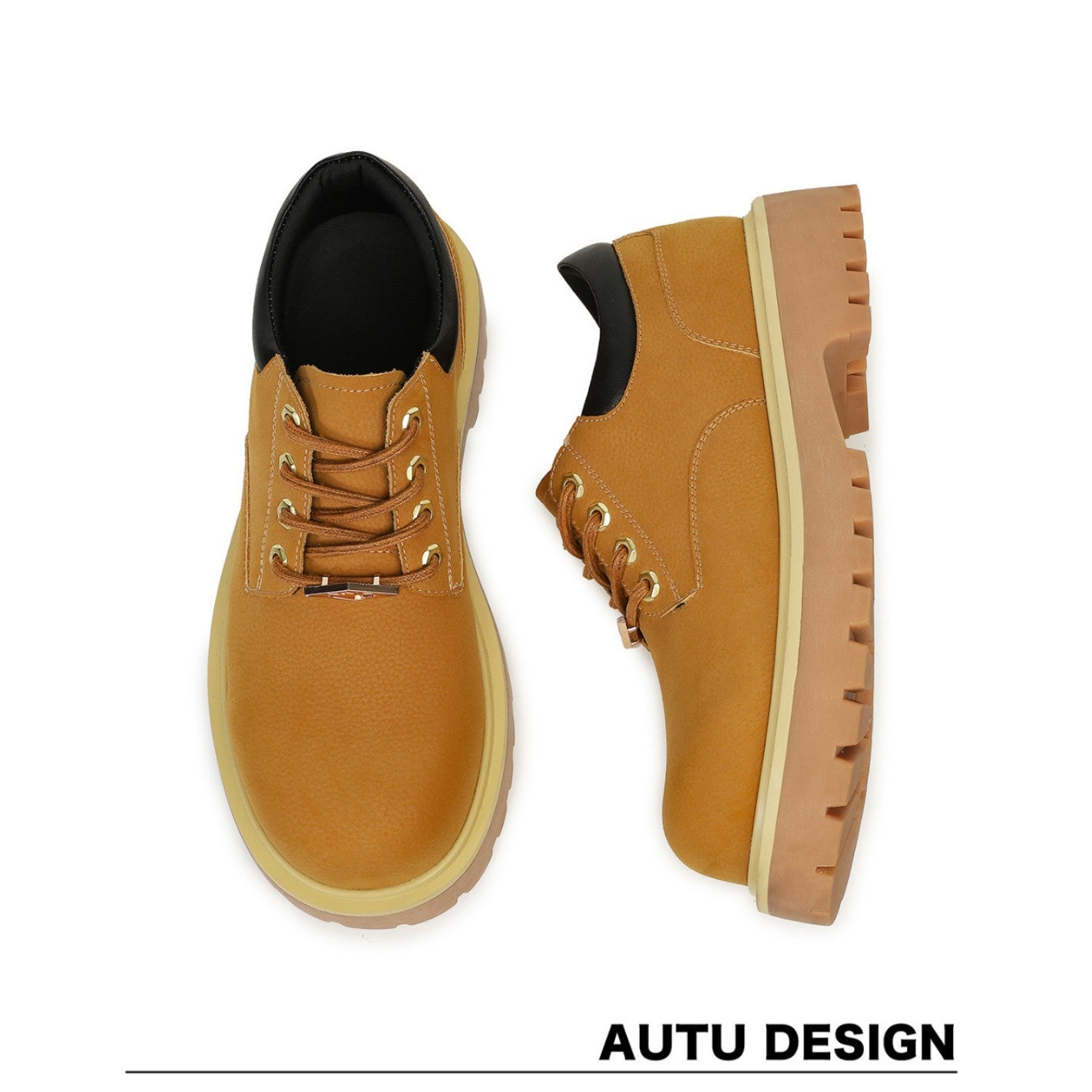 Men's Outdoor Derby Big Toe Thick Bottom Increased Men's Casual Shoes