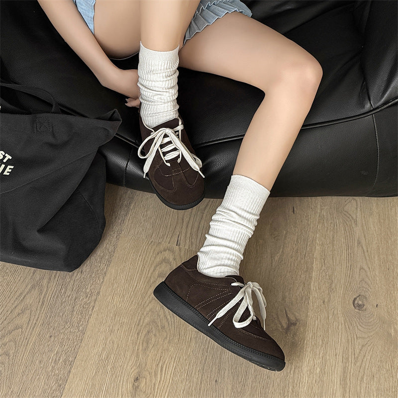 Women's & Men's Training Retro Board German Men's Casual Leather Shoes