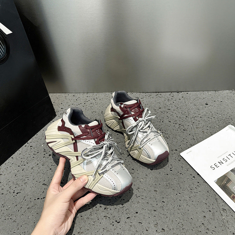 Women's Platform Dad Spring Korean Breathable Lightweight Sneakers