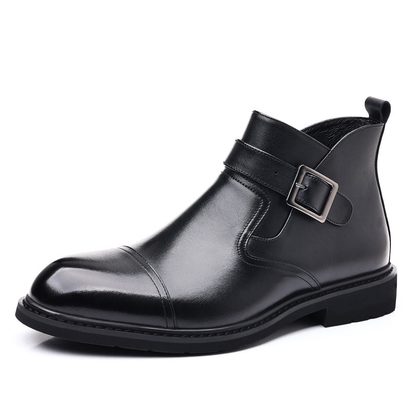 Men's Formal Motorcycle Knight Short Retro British Boots