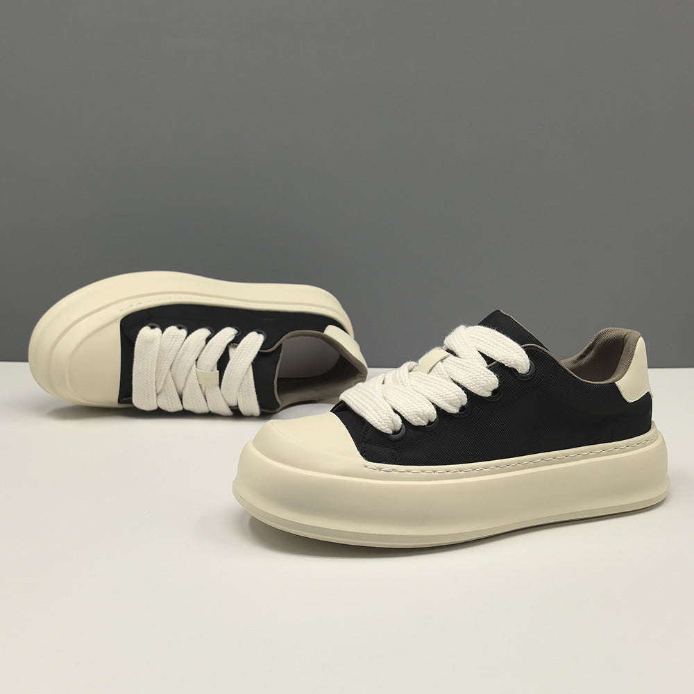 Men's Board Fashion Breathable Cloth Thick Bottom Sneakers