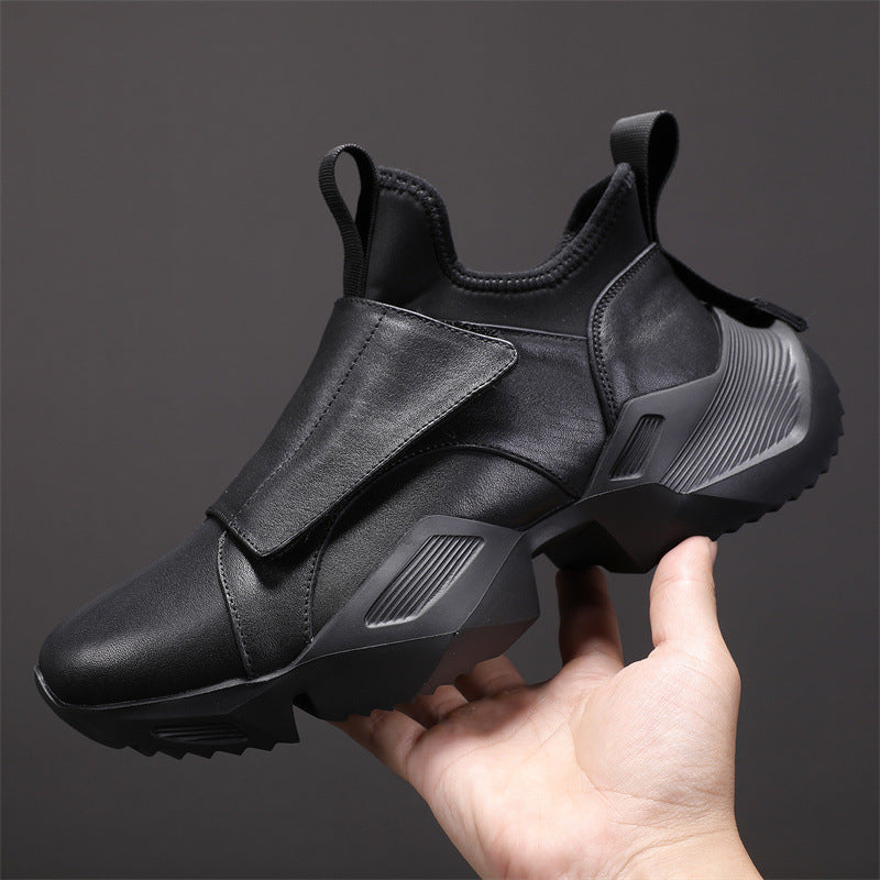 Men's Increasing Short Bootie Korean Style Thick Bottom Martin Sneakers