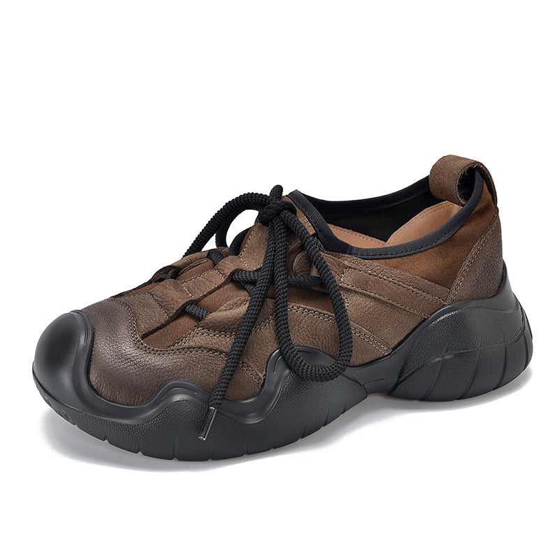 Women's Genuine Outdoor Retro Minority Top Layer Sneakers