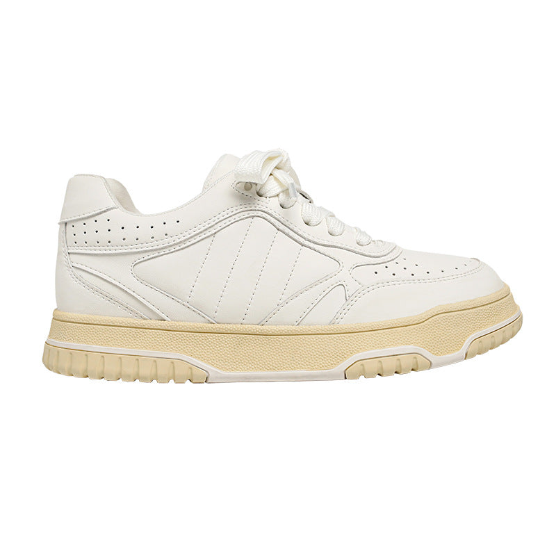 Women's Platform White Spring Retro Sports Casual Shoes