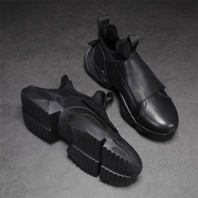 Men's Fashion Thick Bottom Short Korean Style Sneakers