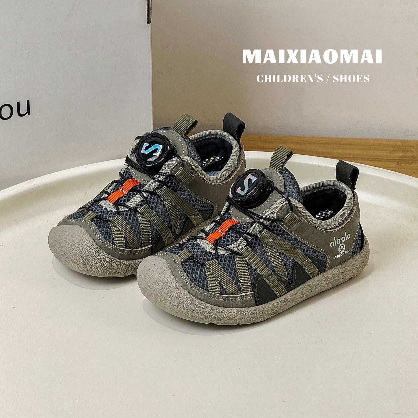 Children's Mai Single Mesh Fashion Rotating Buckle Children's Sports Shoes