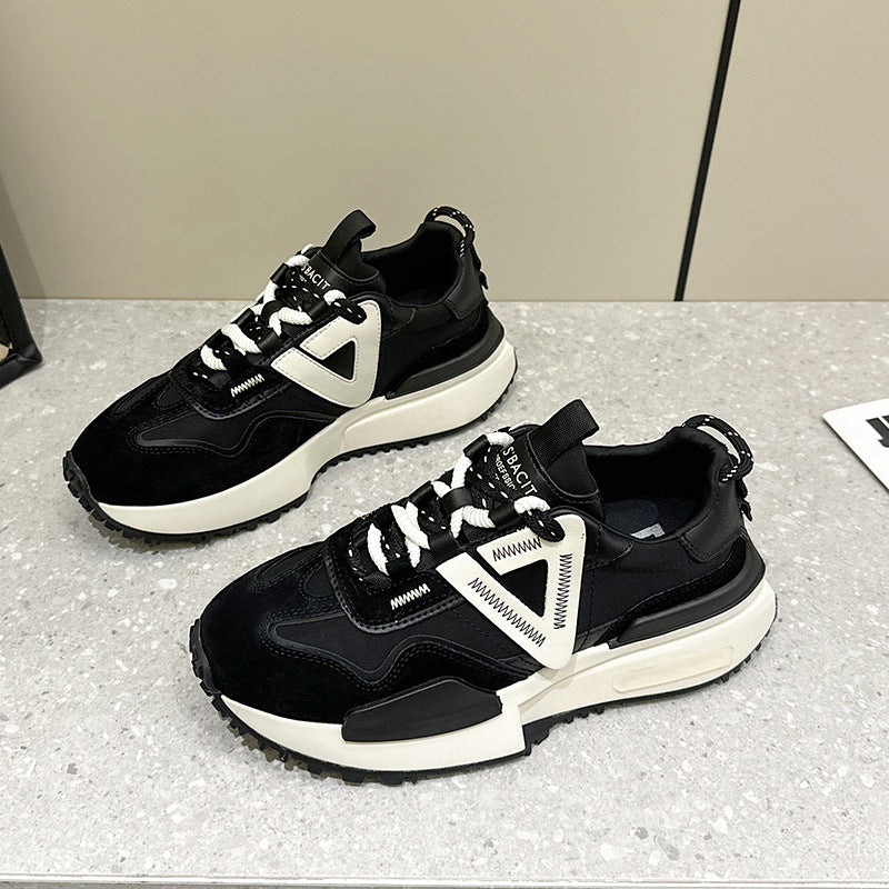 Women's White For Female Platform Height Increasing Sneakers