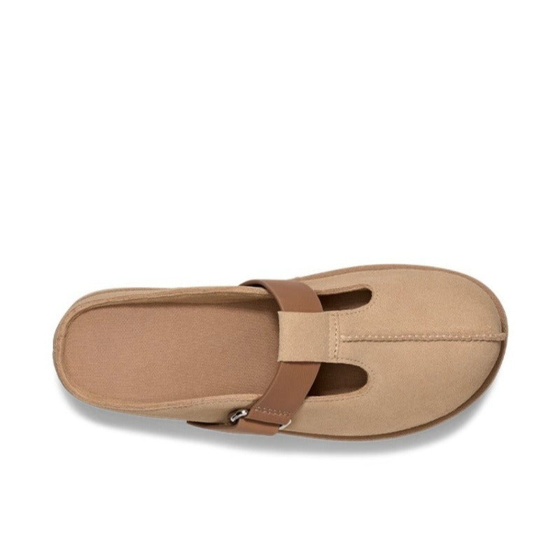 Women's Slip-on Platform Increased Toe Cap Outer Slippers