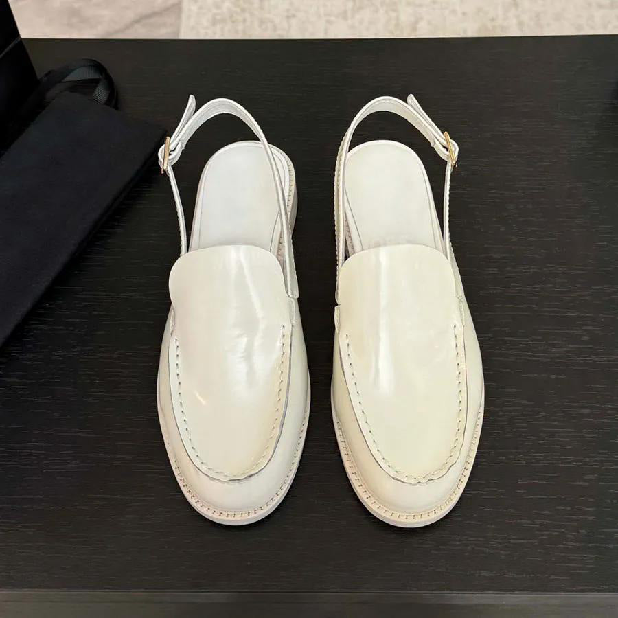 Classic Style Authentic British Flat Bottom Slip-on Versatile Single-layer Loafers