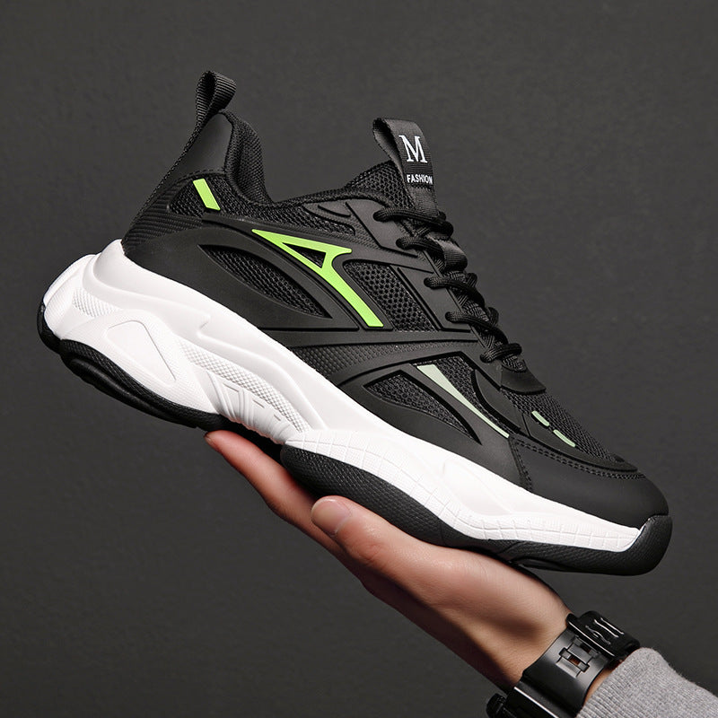 Men's Large Size Spring White Dad Fashion Men's Casual Shoes