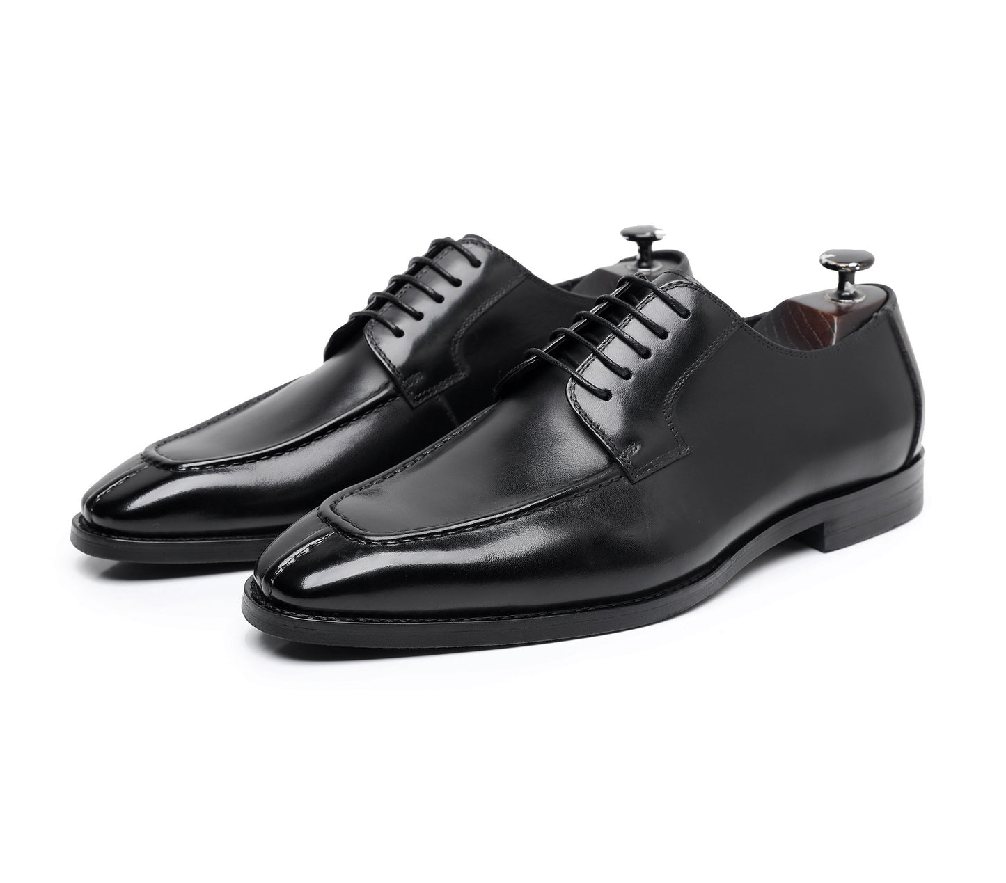 Men's Size Italian Norwegian Sewing Low Cut Leather Shoes