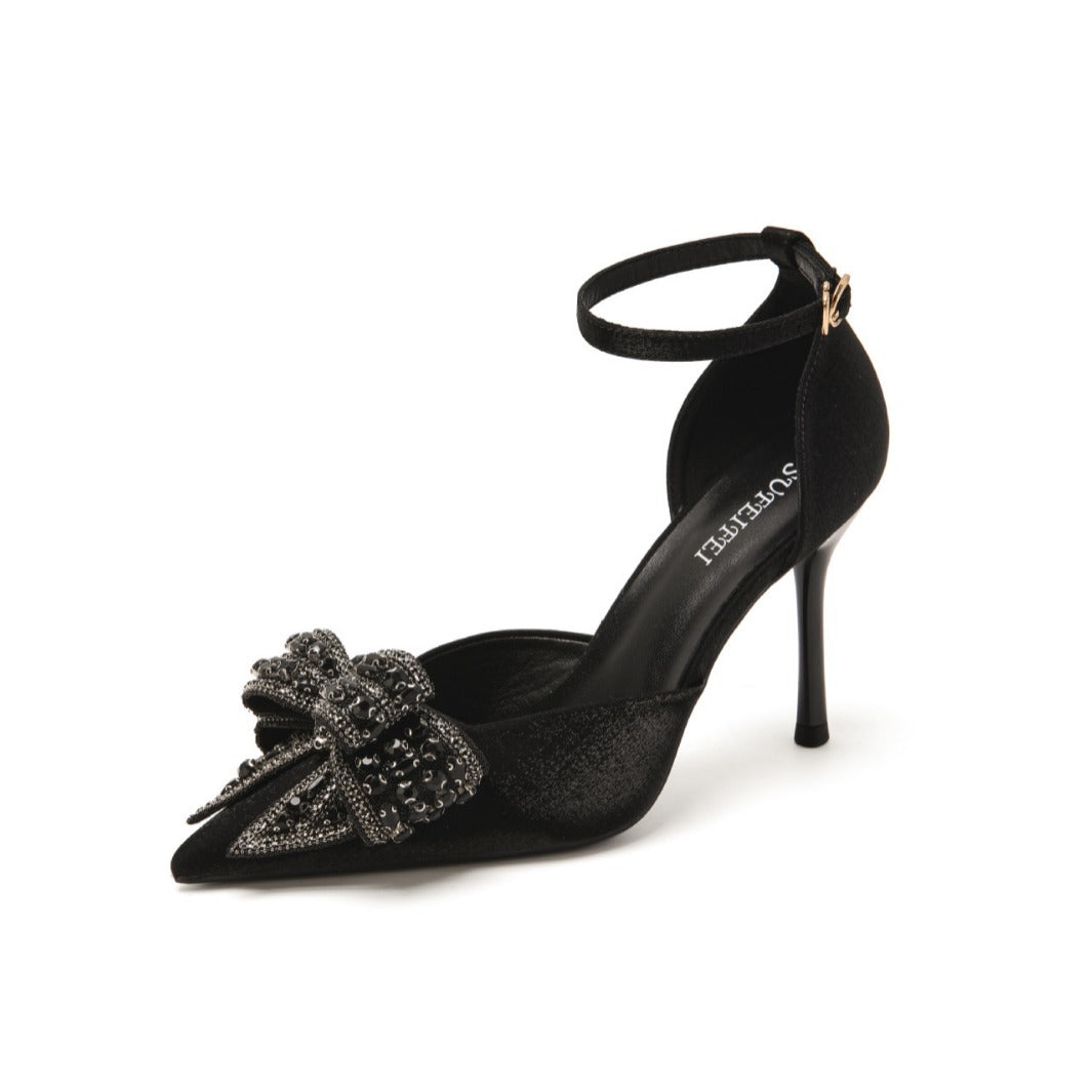 Women's Source Fashion Bowknot Hollow Summer Stiletto Women's Shoes