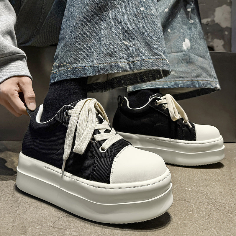 Women's & Men's Niche Invisible Height Increasing Platform Tide Men's Board Shoes