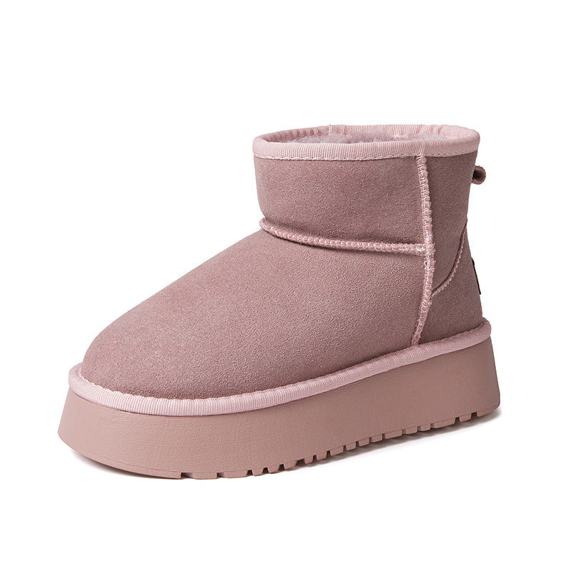 Women's Fur Thick-soled Winter Thickened Cotton Northeast Snow Boots