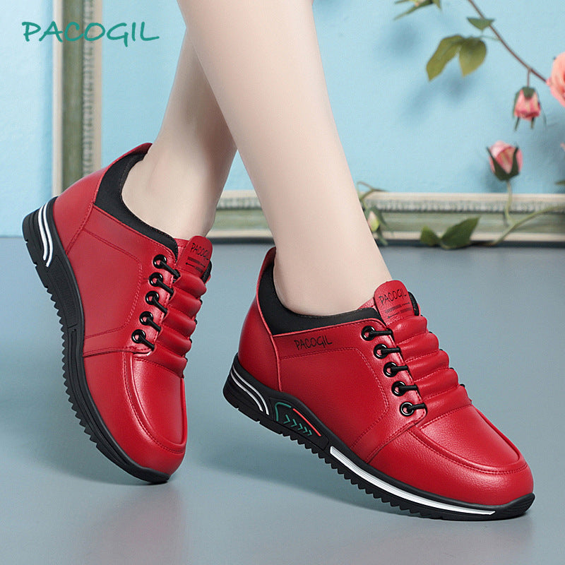 Women's Easy To Wear White Soft Sole Casual Shoes