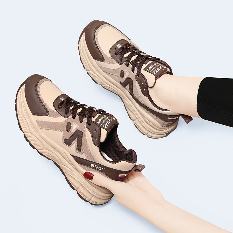 Women's Rabbit Platform Dad Leisure Travel Sports Casual Shoes