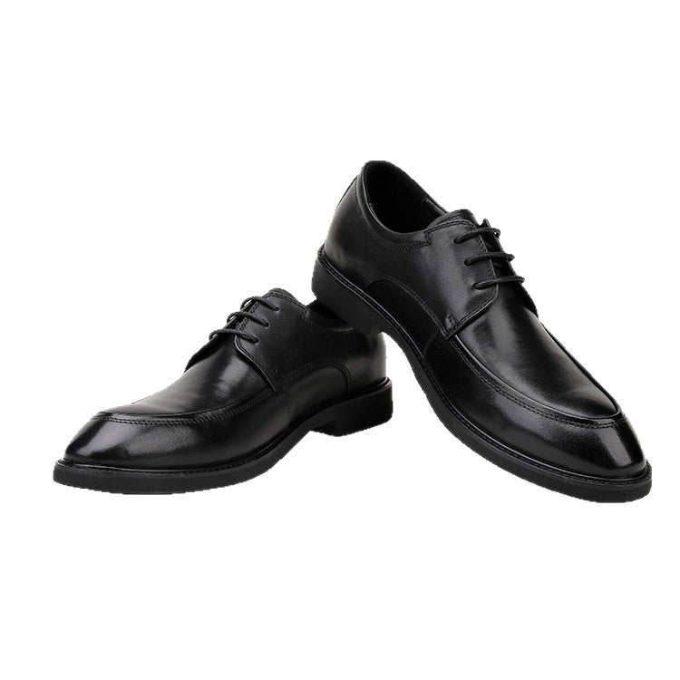 Men's Formal Wear British Style Top Layer Leather Shoes