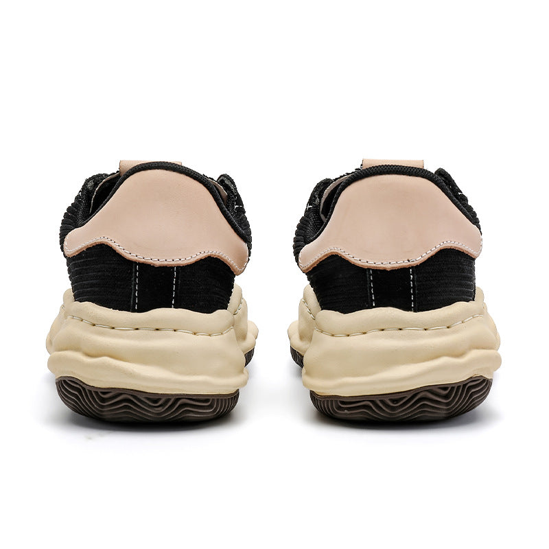 Women's & Men's Niche Retro Design Corduroy Shell Toe Men's Board Shoes