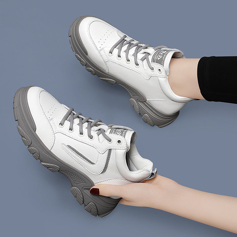 Women's Round Toe Autumn Comfortable Platform Retro Casual Shoes