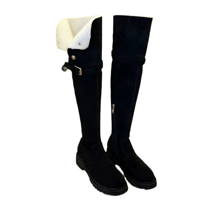 Women's Grape Mother Over The Knee Knight Boots