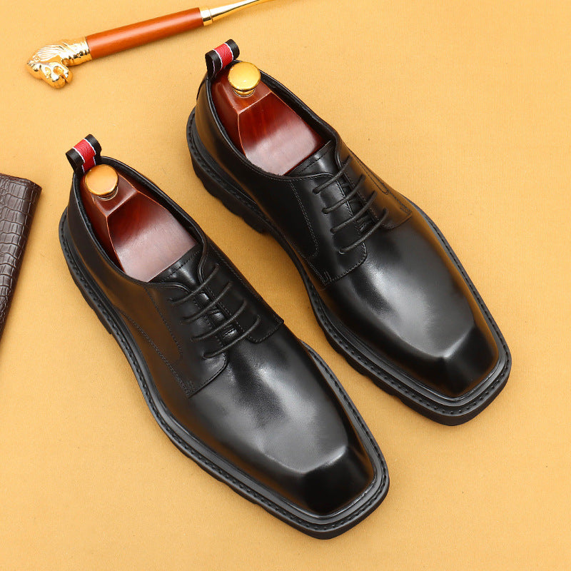 Men's High-grade Korean Genuine Formal Wear Business Leather Shoes