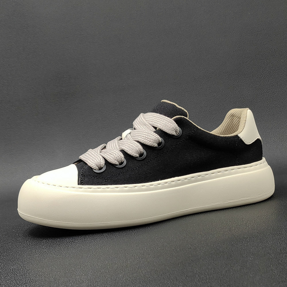 Men's Thick Bottom Breathable Biscuit Shape Board Sneakers