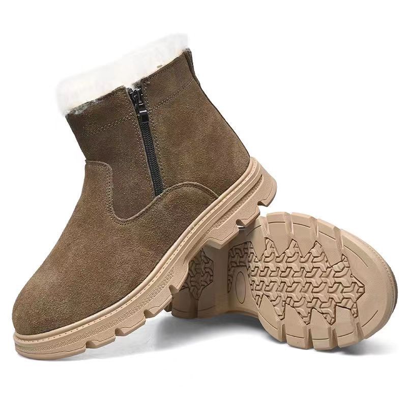 Wild Super Thick Wool Cold Weather Fur Integrated Plus Snow Boots
