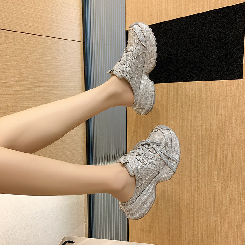 Women's Full Diamond Paris Th Generation Dad Slippers