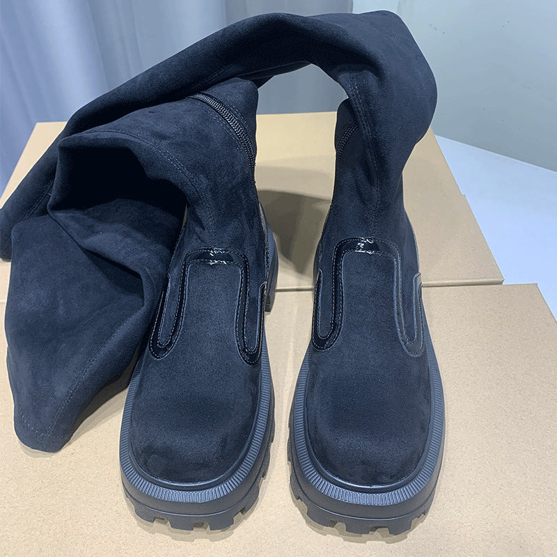 Women's Generation Long Simple Platform Thin Knight Boots