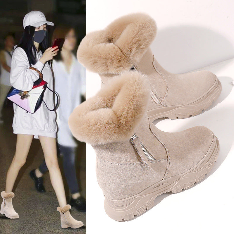 Women's Insole Fur Cotton Short Tube Veet Snow Boots