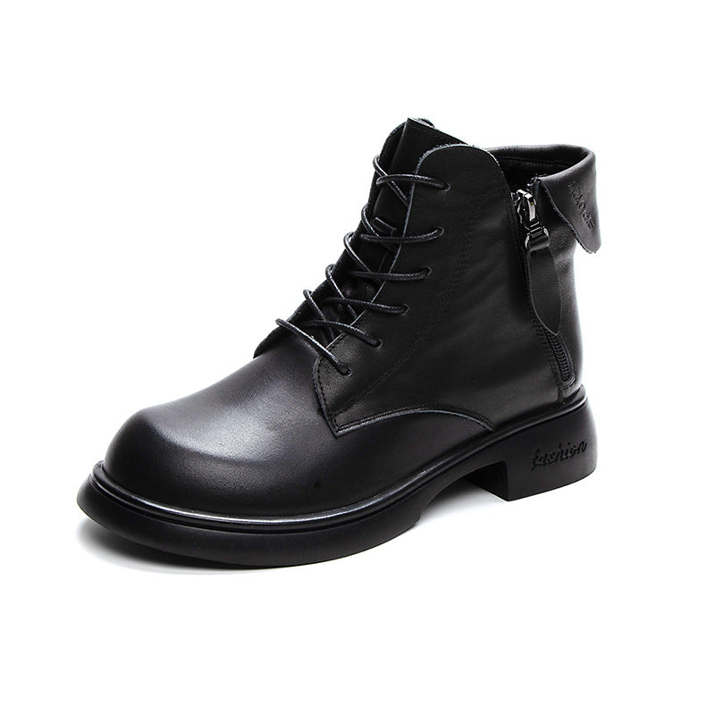 Women's Retro Affordable Luxury Martin For Cost-effective Chunky Boots