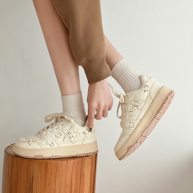 Women's & Men's Star Pattern Lovers National Dynasty Classic Casual Shoes