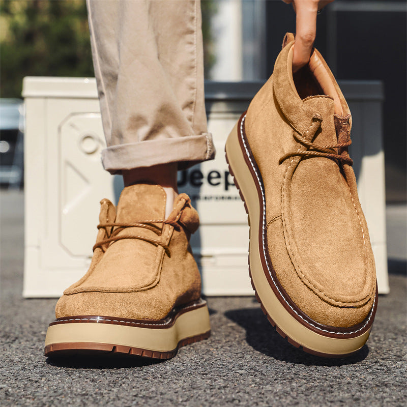 Men's Martin Leisure British Style Sheepskin Vintage Men's Shoes