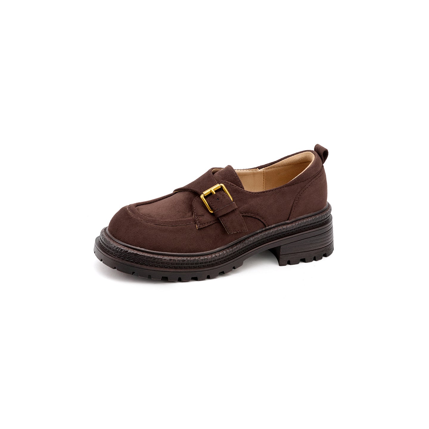Women's Shallow Mouth College British Style Brown Men's Shoes